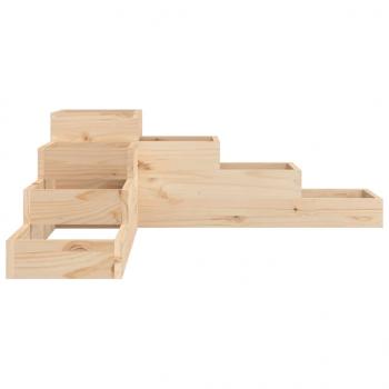 Pflanzentreppe 4 Stufen 106x104,5x36 cm Massivholz Kiefer