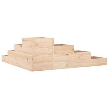 Pflanzentreppe 4 Stufen 106x104,5x36 cm Massivholz Kiefer