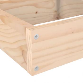 Pflanzentreppe 4 Stufen 106x104,5x36 cm Massivholz Kiefer