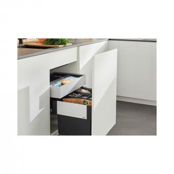 Blanco Select II 60/3 Orga Abfallsammler, 3x 15L Eimer, grau (526209)