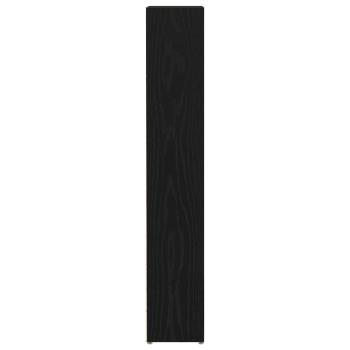 CD-Regale 2Stk. Schwarz Eichen-Optik 21x16x93,5cm Holzwerkstoff