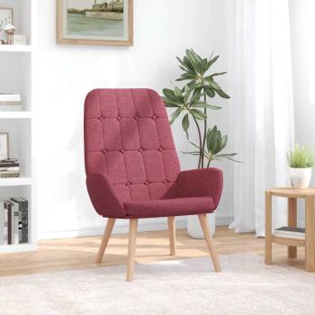 ARDEBO.de - Relaxsessel Stoff Weinrot