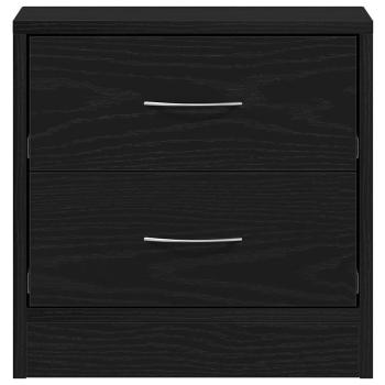 Nachttisch Schwarz Eichen-Optik 40x30x40 cm Holzwerkstoff