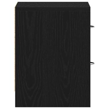 Nachttische 2Stk. Schwarz Eichen-Optik 40x30x40cm Holzwerkstoff