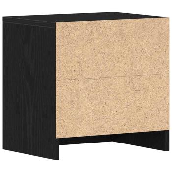 Nachttische 2Stk. Schwarz Eichen-Optik 40x30x40cm Holzwerkstoff