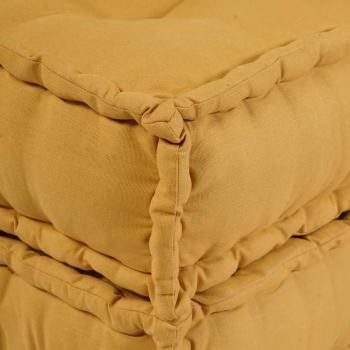 Pouf Modular Gelb 70x70x36 cm Stoff