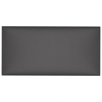 Wandpaneele 12 Stk. Grau 60x30 cm Kunstleder 2,16 m²