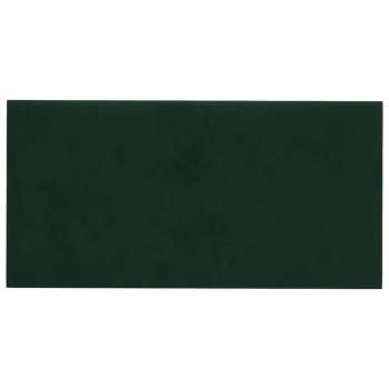 Wandpaneele 12 Stk. Dunkelgrün 60x30 cm Samt 2,16 m²