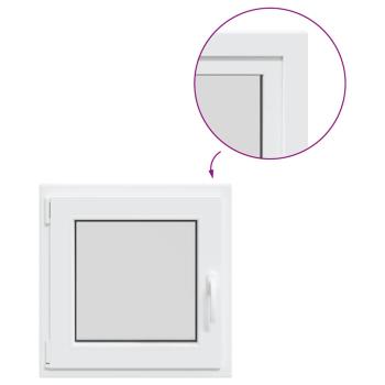Kellerfenster RISOR 60x60 cm Dreh Kipp DIN Links Weiß