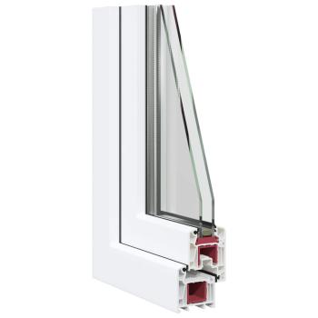 Kellerfenster RISOR 60x60 cm Dreh Kipp DIN Links Weiß
