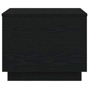 Couchtisch mit LED-Leuchten Schwarz Eichen-Optik 50x50x40 cm