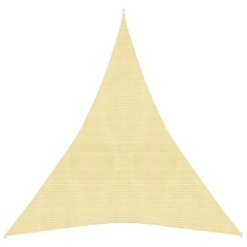 ARDEBO.de - Sonnensegel 160 g/m² Beige 3x4x4 m HDPE