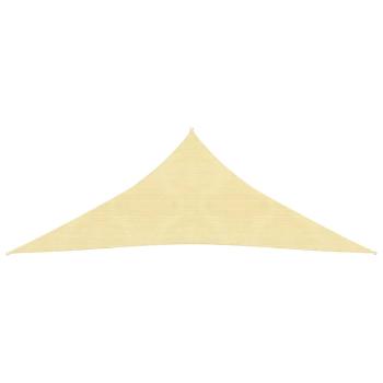 Sonnensegel 160 g/m² Beige 3x4x4 m HDPE