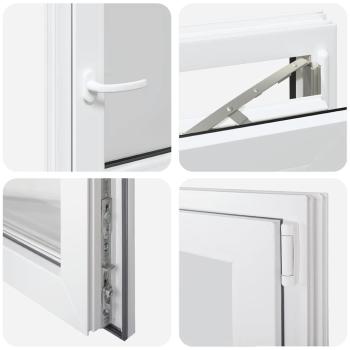 Kellerfenster RISOR 60x60 cm Dreh Kipp DIN Rechts Weiß