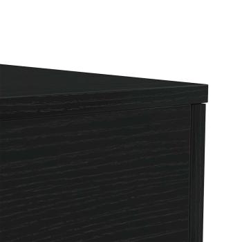 Couchtisch mit LED-Leuchten Schwarz Eichen-Optik 90x50x40 cm