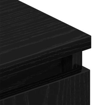TV-Schrank Schwarz Eichen-Optik 102x30x36 cm Holzwerkstoff