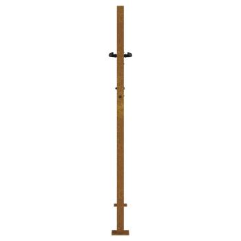 Gartentor 105x155 cm Cortenstahl Quadratisches Design