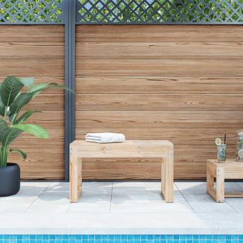 ARDEBO.de - Gartenbank 80x38x45 cm Massivholz Kiefer
