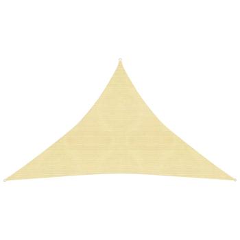 ARDEBO.de - Sonnensegel 160 g/m² Beige 2,5x2,5x3,5 m HDPE