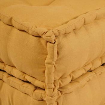 Pouf Modular Gelb 70x70x54 cm Stoff