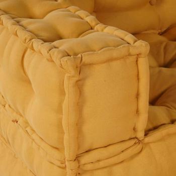 Pouf Modular Gelb 70x70x54 cm Stoff