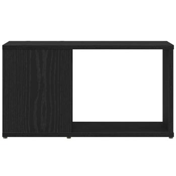 TV-Schrank Schwarz Eichen-Optik 60x24x32 cm Holzwerkstoff