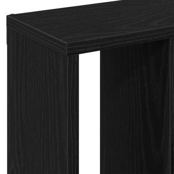 Wandregal Schwarz Eichen-Optik 45x16x45 cm Holzwerkstoff