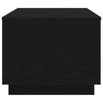 Couchtisch mit LED-Leuchten Schwarz Eichen-Optik 90x50x40 cm