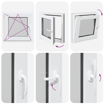 Kellerfenster RISOR 60x60 cm Dreh Kipp DIN Links Anthrazit