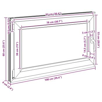 Kellerfenster RISOR 100x60 cm Dreh Kipp DIN Links Weiß