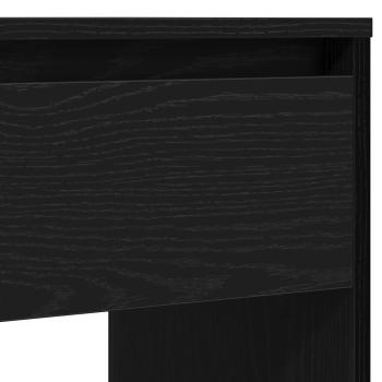 Konsolentisch Schwarz Eichen-Optik 89x41x76,5 cm Holzwerkstoff
