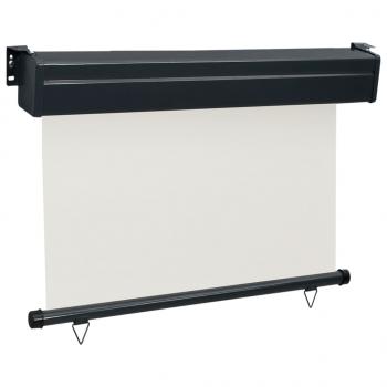 Balkon-Seitenmarkise 125x250 cm Creme
