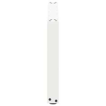 Couchtischbeine U-Form 2 Stk. Weiß 60x(42-43) cm Stahl