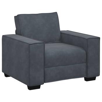 Sessel Dunkelgrau 59 cm Samt
