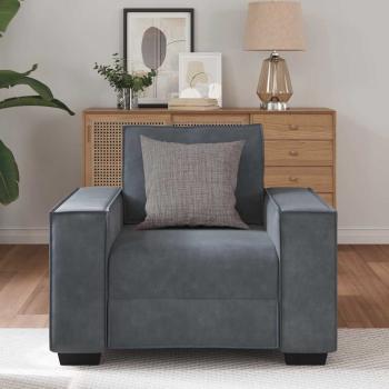 Sessel Dunkelgrau 59 cm Samt