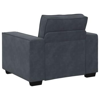 Sessel Dunkelgrau 59 cm Samt