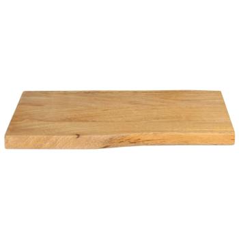 Tischplatte mit Baumkante 70x40x2,5 cm Massivholz Mango