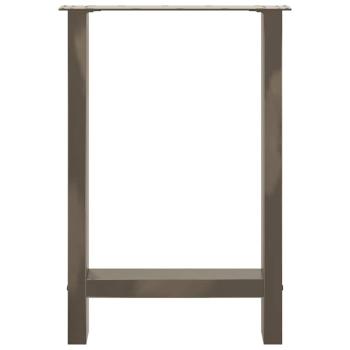 Couchtischbeine Naturstahl 2 Stk. 60x(72-73) cm Stahl