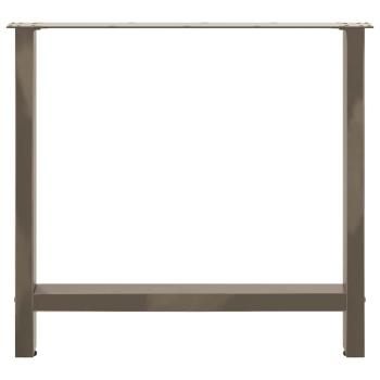 Couchtischbeine Naturstahl 2 Stk. 70x(72-73) cm Stahl