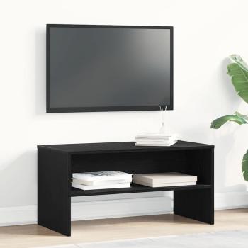 ARDEBO.de - TV-Schrank Schwarz Eiche-Optik 80x40x40 cm Holzwerkstoff