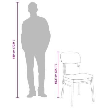 Esszimmerstühle mit Kissen 2 Stk. Weiß Massivholz Gummibaum