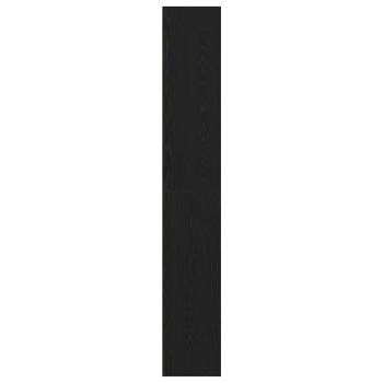 Bücherregal Schwarz Eichen-Optik 60x30x189 cm Holzwerkstoff