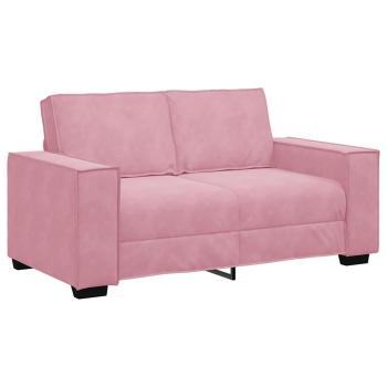 2-Sitzer-Sofa Rosa 120 cm Samt