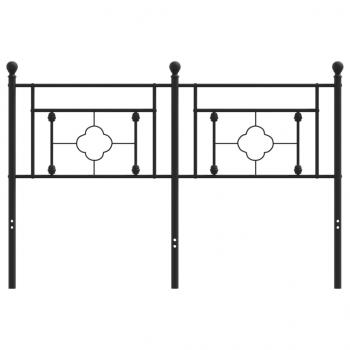 Kopfteil Metall Schwarz 140 cm
