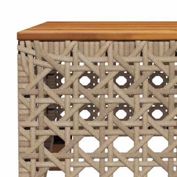 ARDEBO.de - 9-tlg. Garten-Sofagarnitur mit Kissen Beige Poly Rattan