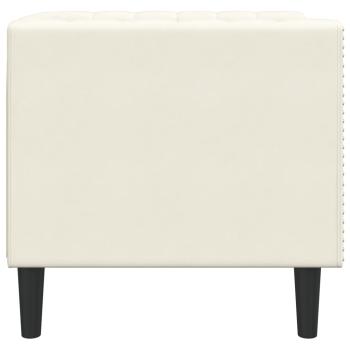 Chesterfield-Sessel Creme Samt