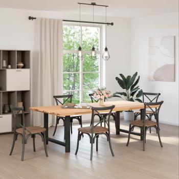 Couchtischbeine Schwarz 2 Stk. 90x(72-73) cm Stahl