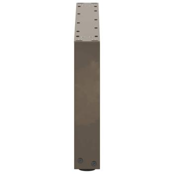 Couchtischbeine U-Form 2 Stk. Naturstahl 60x(30-31) cm Stahl