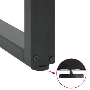 Couchtischbeine U-Form 2 Stk. Anthrazit 60x(42-43) cm Stahl