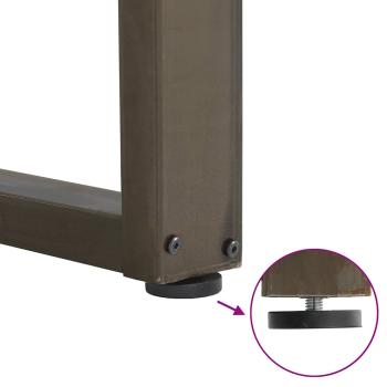 Couchtischbeine U-Form 3 Stk. Naturstahl 80x(72-73) cm Stahl